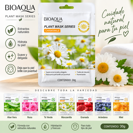 “Mascarilla Facial BIOAQUA Plant Mask – Elige tu Variante”