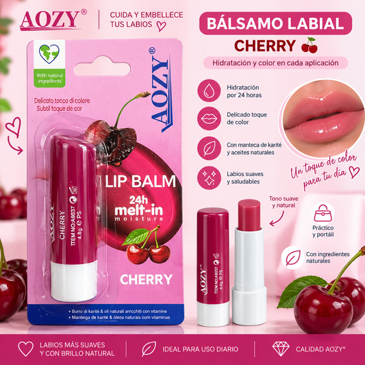 🍒 Bálsamo Labial AOZY Cherry
