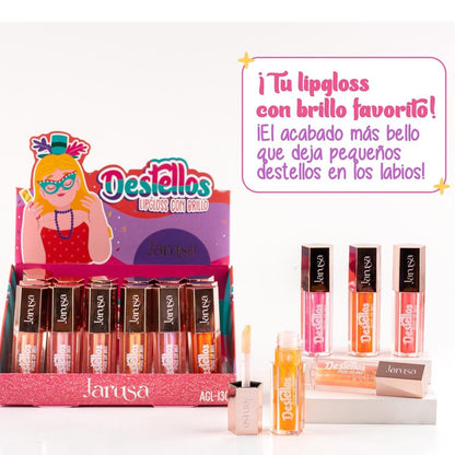 DESTELLOS LIP GLOSS CON BRILLO JARUSA